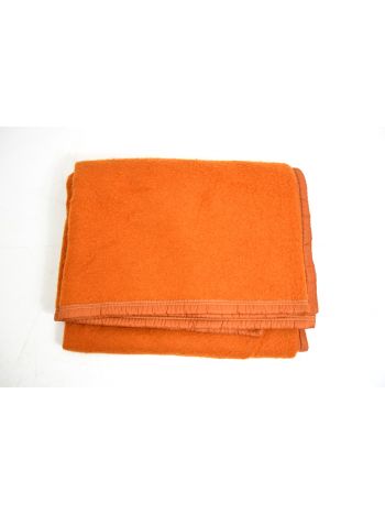 French Army Orange Wool Blanket 